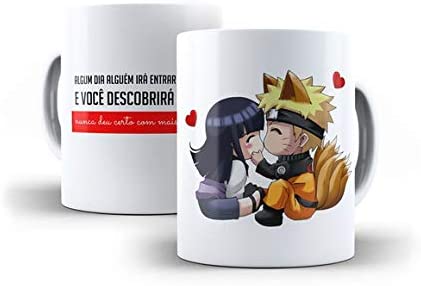 Quadro decorativo Desenho Hinata e Naruto Anime Arte para sala