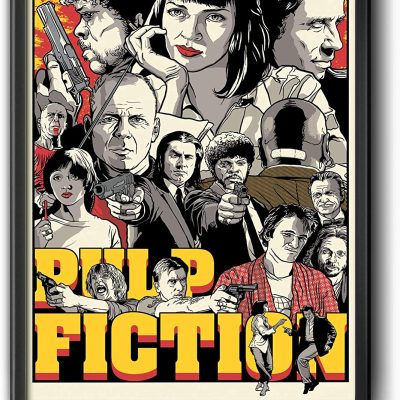 quadro decorativo pulp fiction