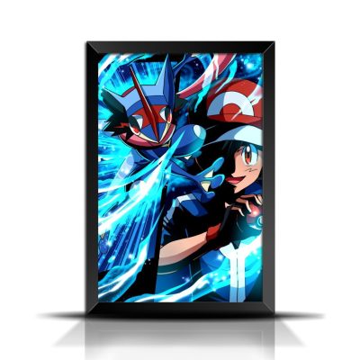 quadro-poster-pokemon-ash-e-greninja